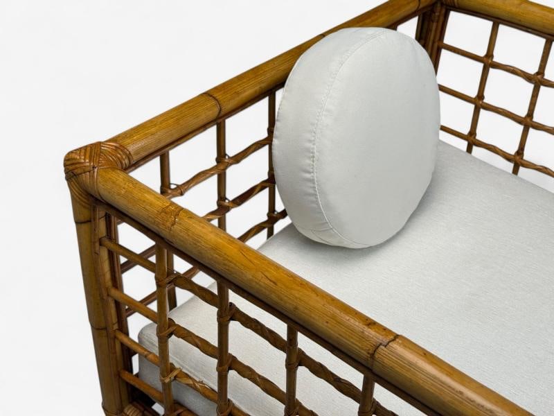 Vivai Del Sud, Italian Modern, Rattan, Bamboo, Lounge Chairs, Italy, 1970s - 6