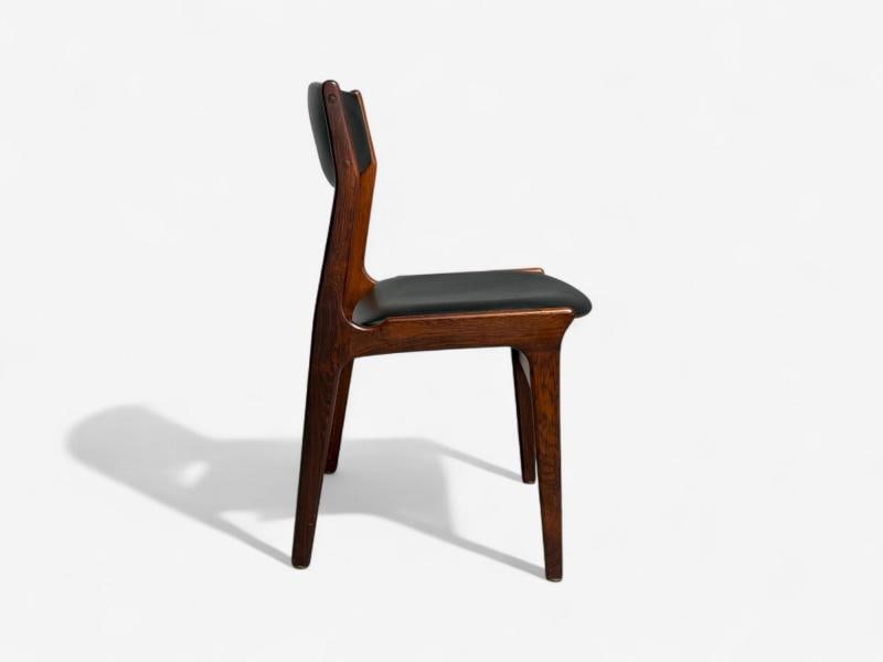Danish Modern, Rosewood, Leatherette, Dining Chairs, Denmark, 1950s - 8
