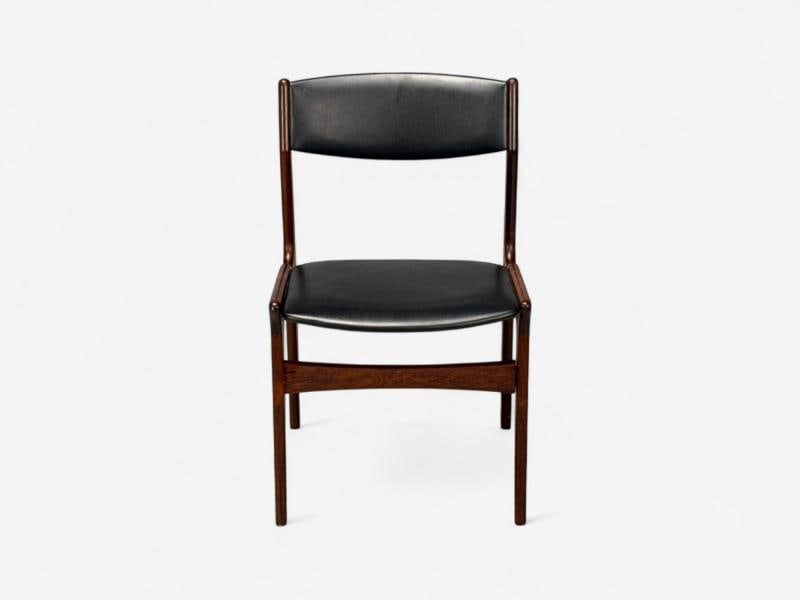 Danish Modern, Rosewood, Leatherette, Dining Chairs, Denmark, 1950s - 9