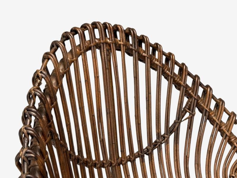 Italian Modern, Metal, Bamboo, Rattan, Lounge Chairs, Italy, 1950s - 6