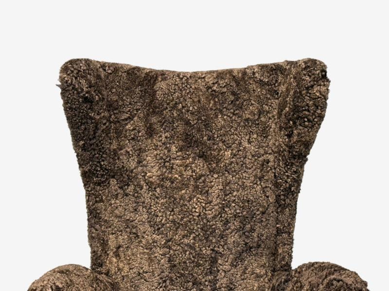 Italian Modern, Espresso Shearling, Walnut, Organic Lounge Chairs, Italy, 1950s - 9