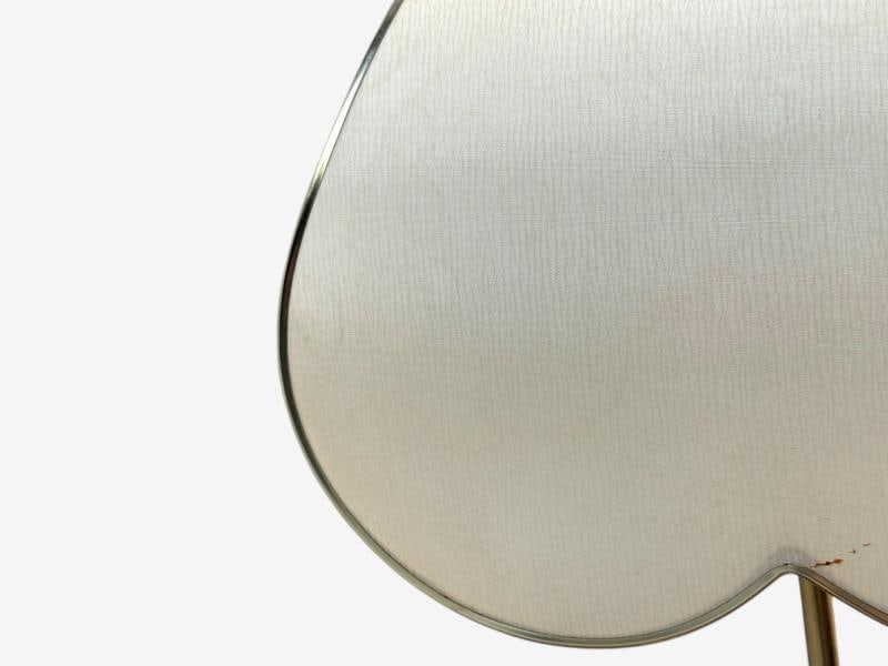 Italian Modern, Gilt Iron, Fabric, Large Table Lamp, Italy, 1970s - 7