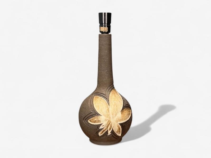 Løvemose Keramik, Brown Stoneware, Table Lamp, Denmark, 1960s - 4