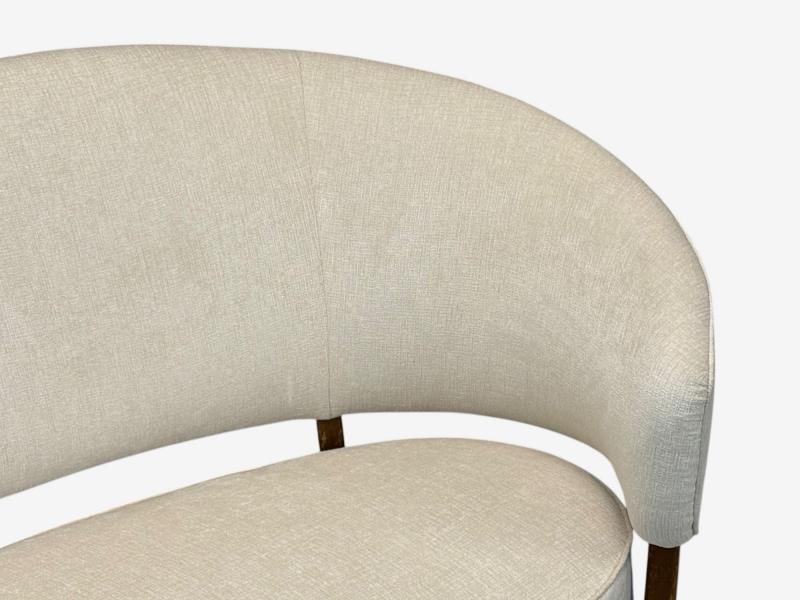 Aage Sattrup, Beech, Fabric, Rare Floating Sofa, Denmark, 1950s - 7