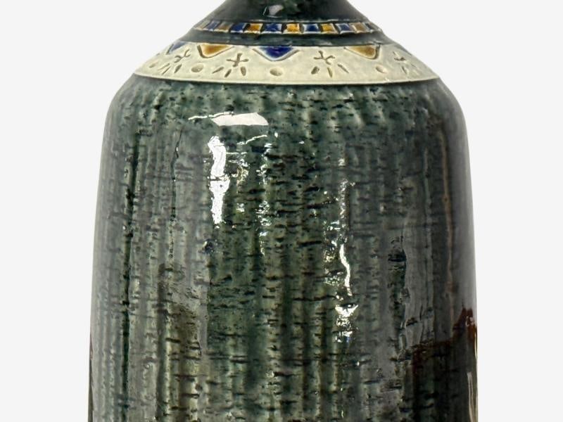 Yngve Blixt, Swedish Modern, Green Stoneware, Table Lamp, Sweden, 1960s - 5