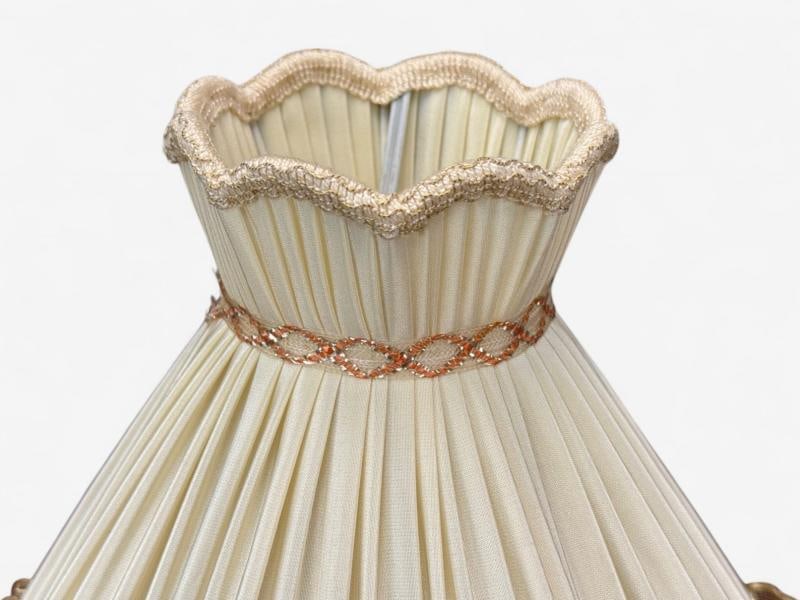 Swedish Modern, Turned Birch, Silk, Table Lamp, Sweden, 1960s - 8