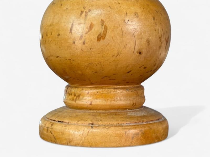 Swedish Modern, Turned Birch, Silk, Table Lamp, Sweden, 1960s - 9