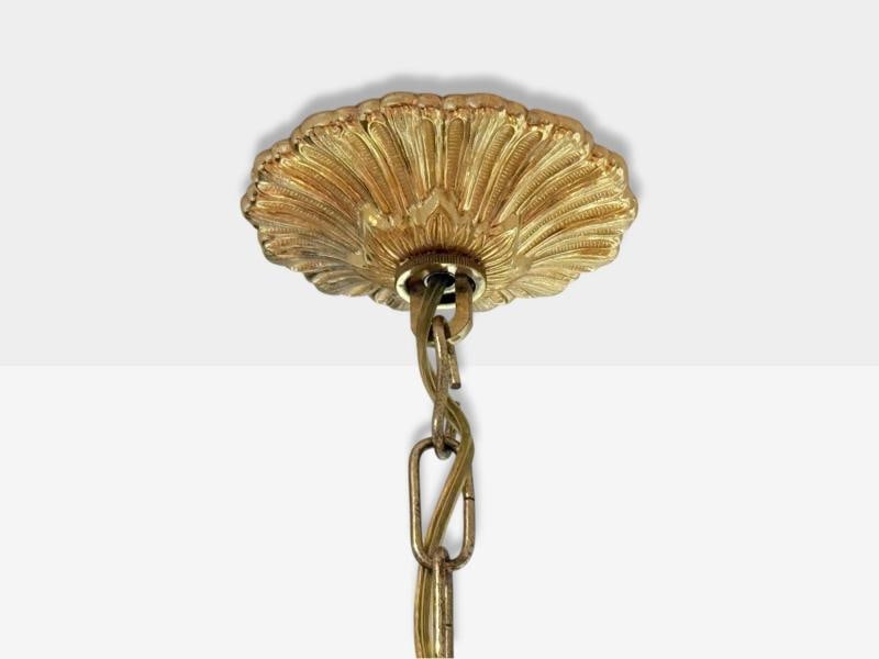 Russian Neoclassical, Bronze, Crystal, Chandelier, Italy, 1950s - 9