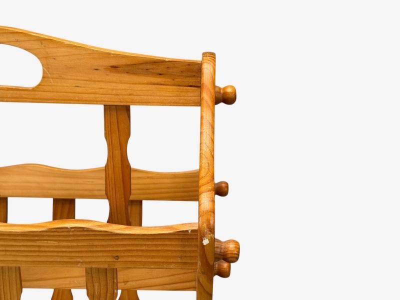 Swedish Modern, Pine, Magazine Rack, Sweden, 1960s - 6