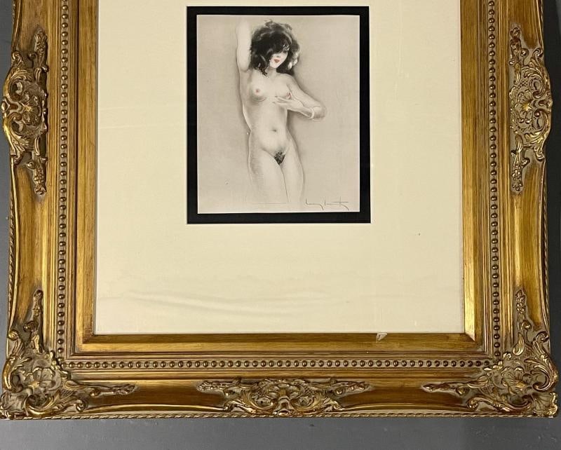 Hand Colored by Louis Icart: Slightly Swollen Areola. Authenticated - 10