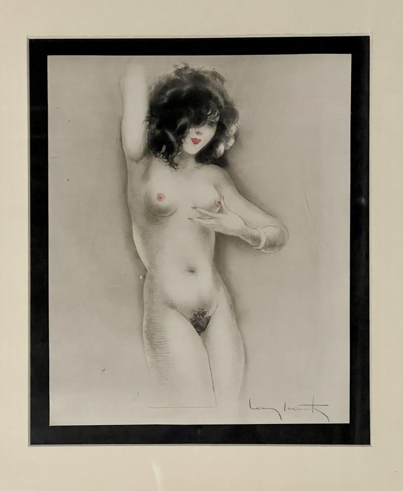 Hand Colored by Louis Icart: Slightly Swollen Areola. Authenticated - 4