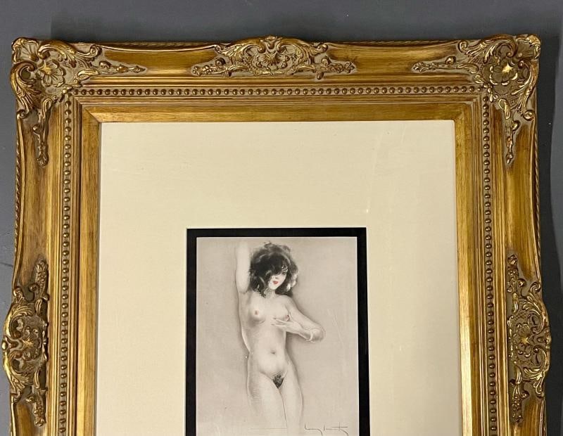 Hand Colored by Louis Icart: Slightly Swollen Areola. Authenticated - 9