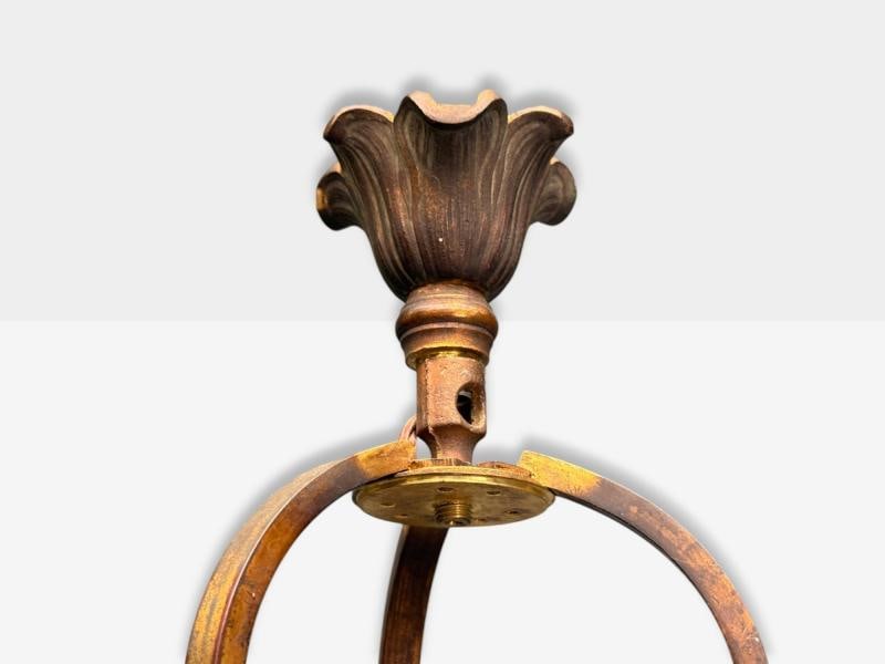 Muller Frères, French Art Deco, Bronze, Glass, Chandelier, France, 1920s - 5