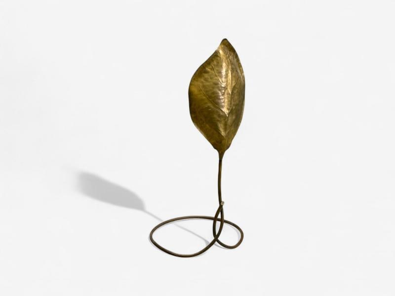 Tomasso Barbi, Patinated Brass, Ginko Leaf Floor Lamp, Italy, 1970s - 4