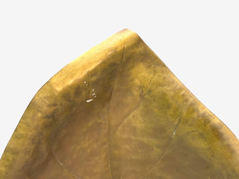 Tomasso Barbi, Patinated Brass, Ginko Leaf Floor Lamp, Italy, 1970s - 7