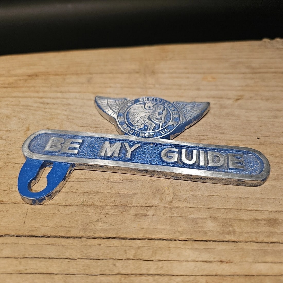 St. Christopher Plate Fob Topper - 14