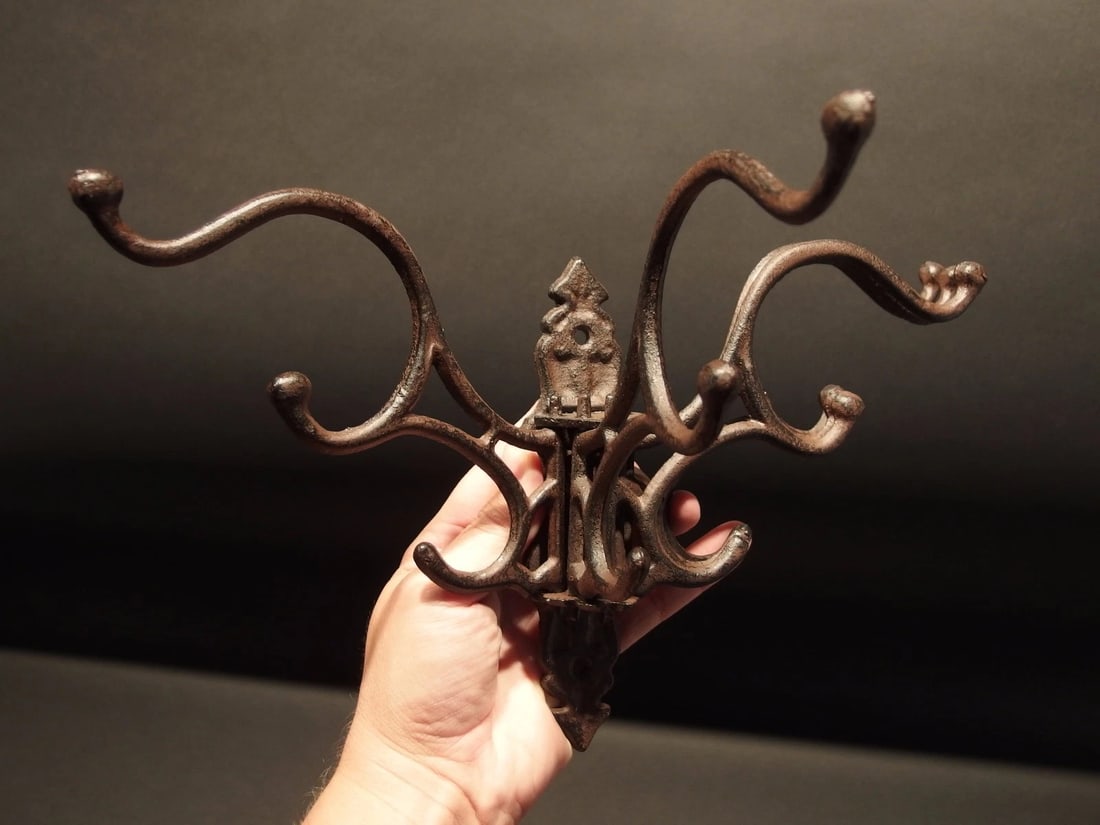 Swivel Folding Coat Hanger Rust Finish - 7