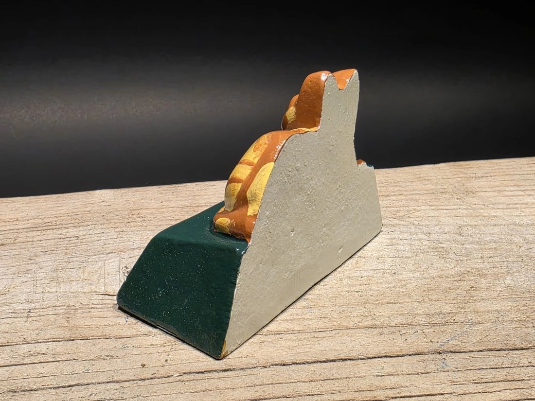 Cast Iron Cat Door Stop Wedge - 7