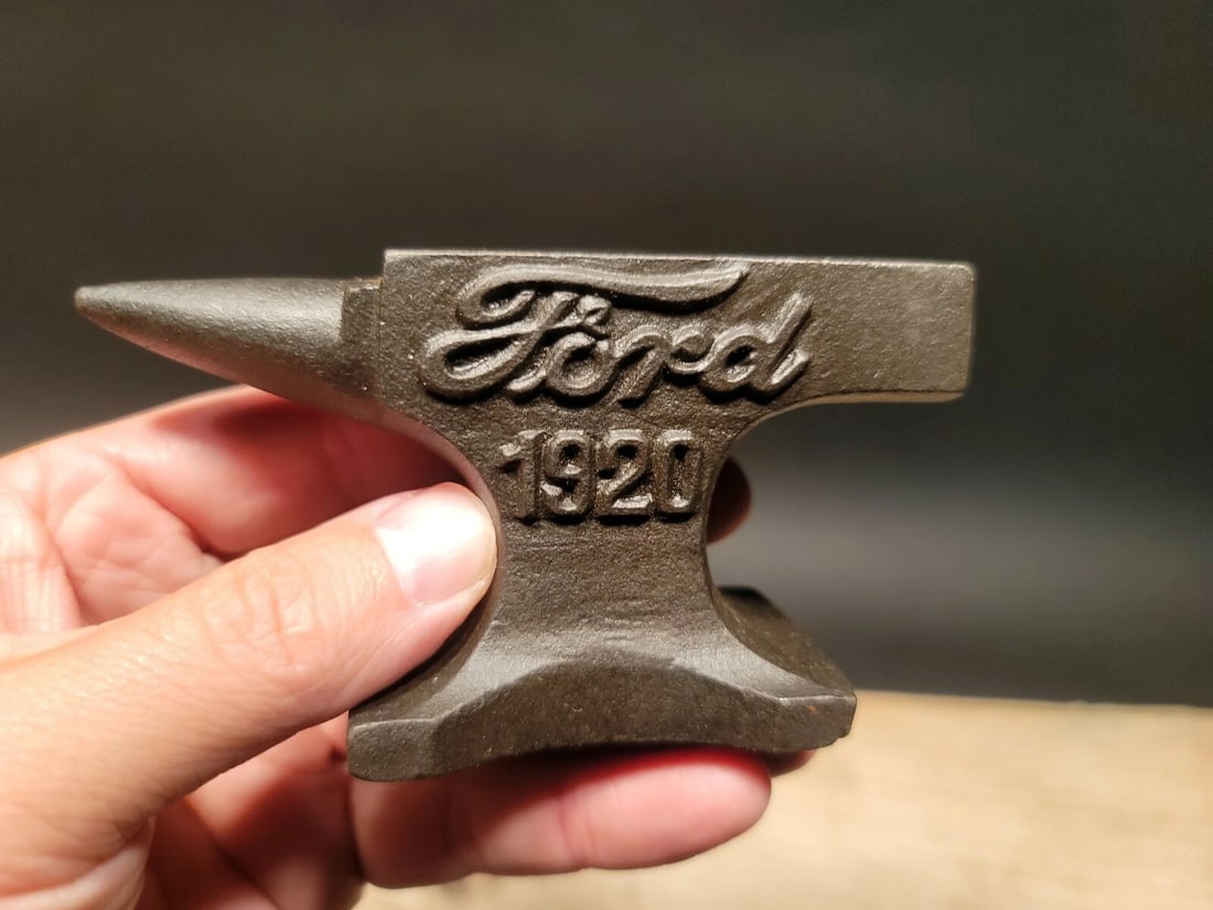 Cast Iron Ford Miniature Anvil - 7