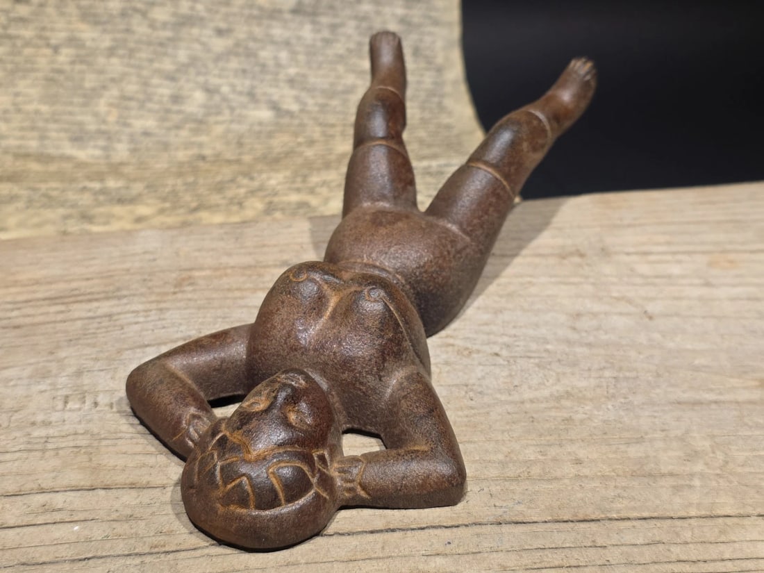 8.5" Cast Iron Figural Boot Jack Lady Boot Remover - 3