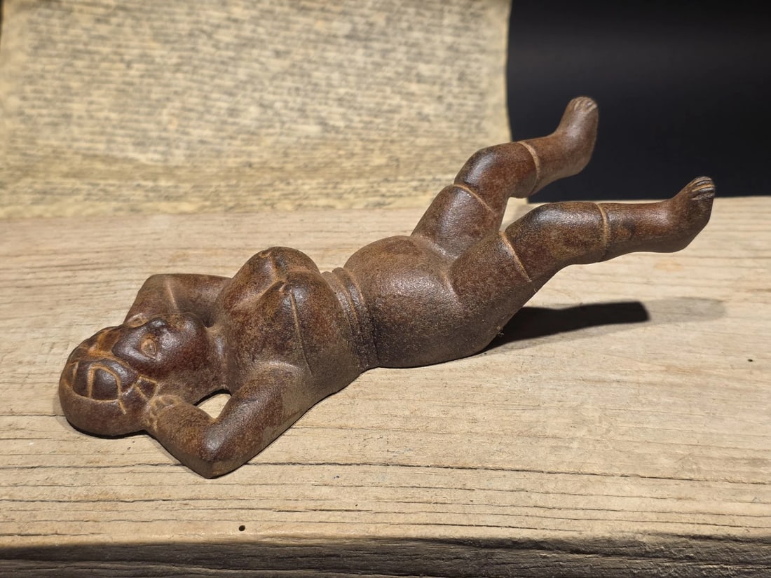 8.5" Cast Iron Figural Boot Jack Lady Boot Remover - 7