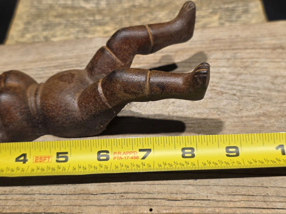 8.5" Cast Iron Figural Boot Jack Lady Boot Remover - 8