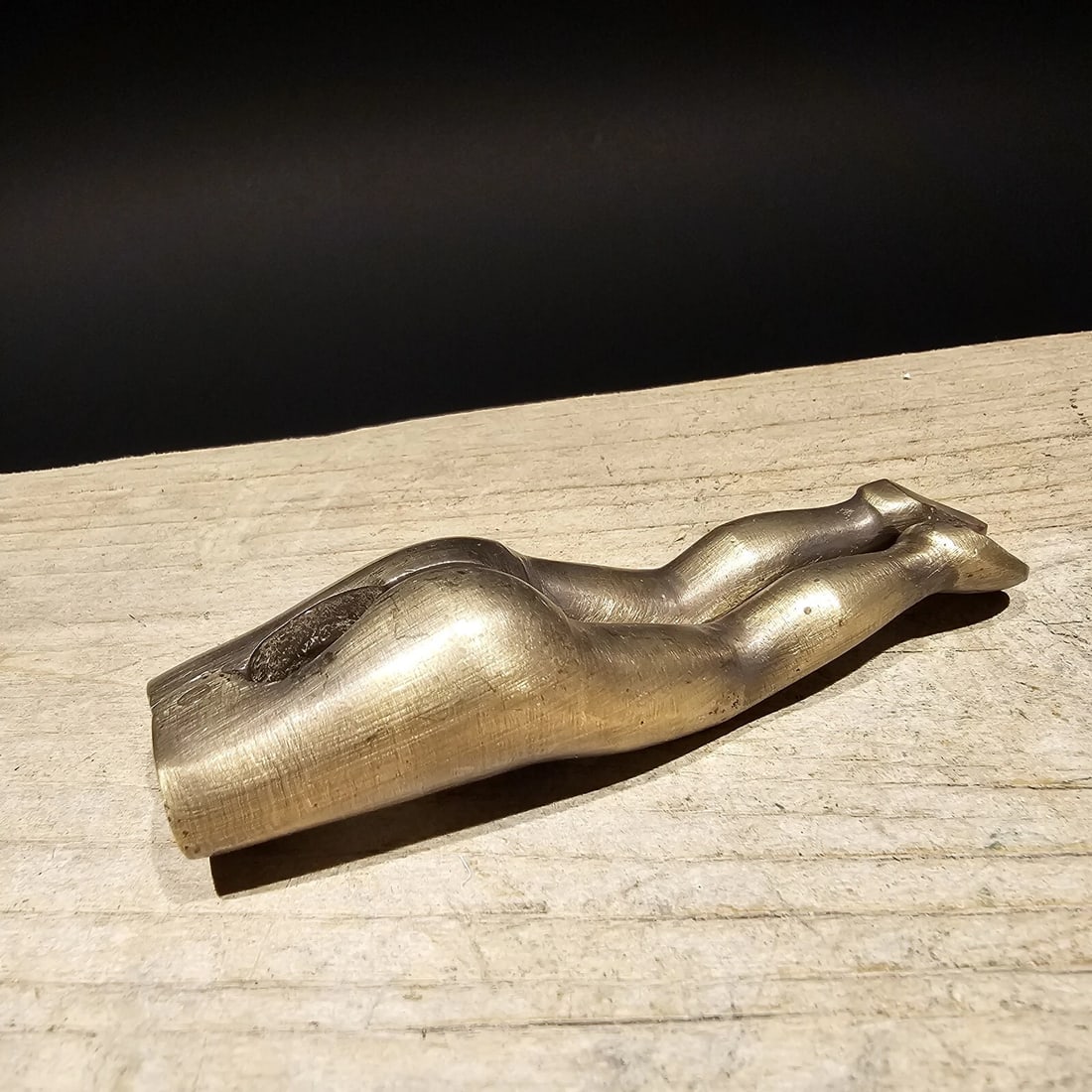 4" Brass Risque Lady Legs Nut Cracker - 12