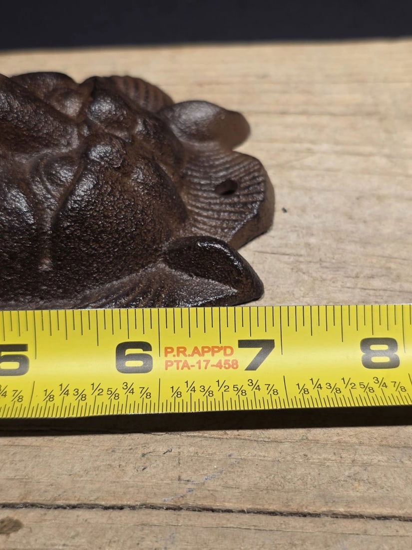 7" Lion Head Cast Iron Door Knocker - 8