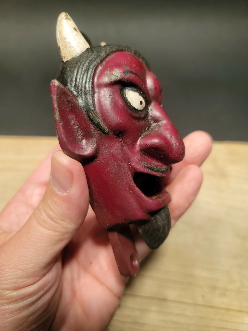 Cast Iron folk art Devil Wall mount Bottle Opener - 6