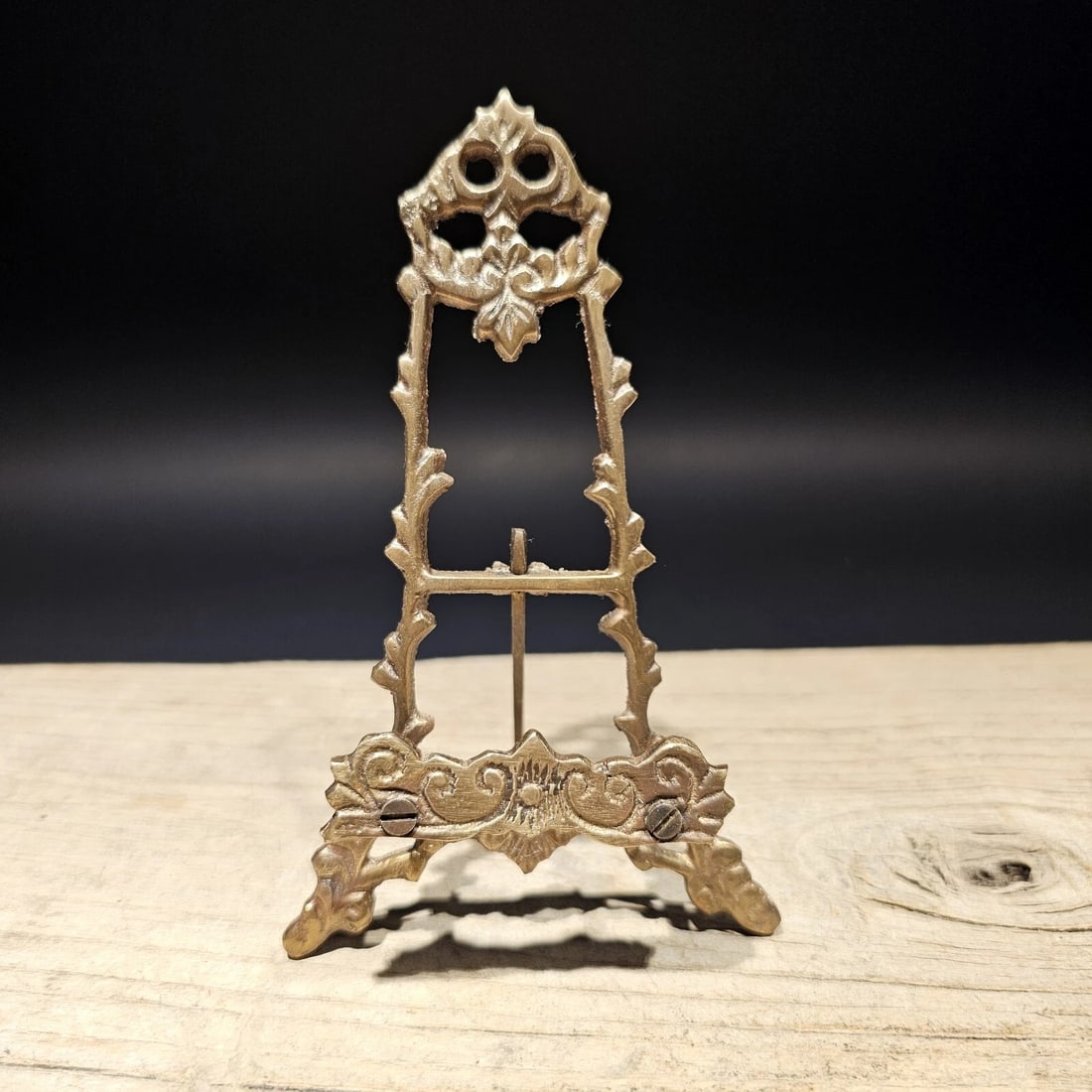 5" Miniature Brass Desk Easel - 8