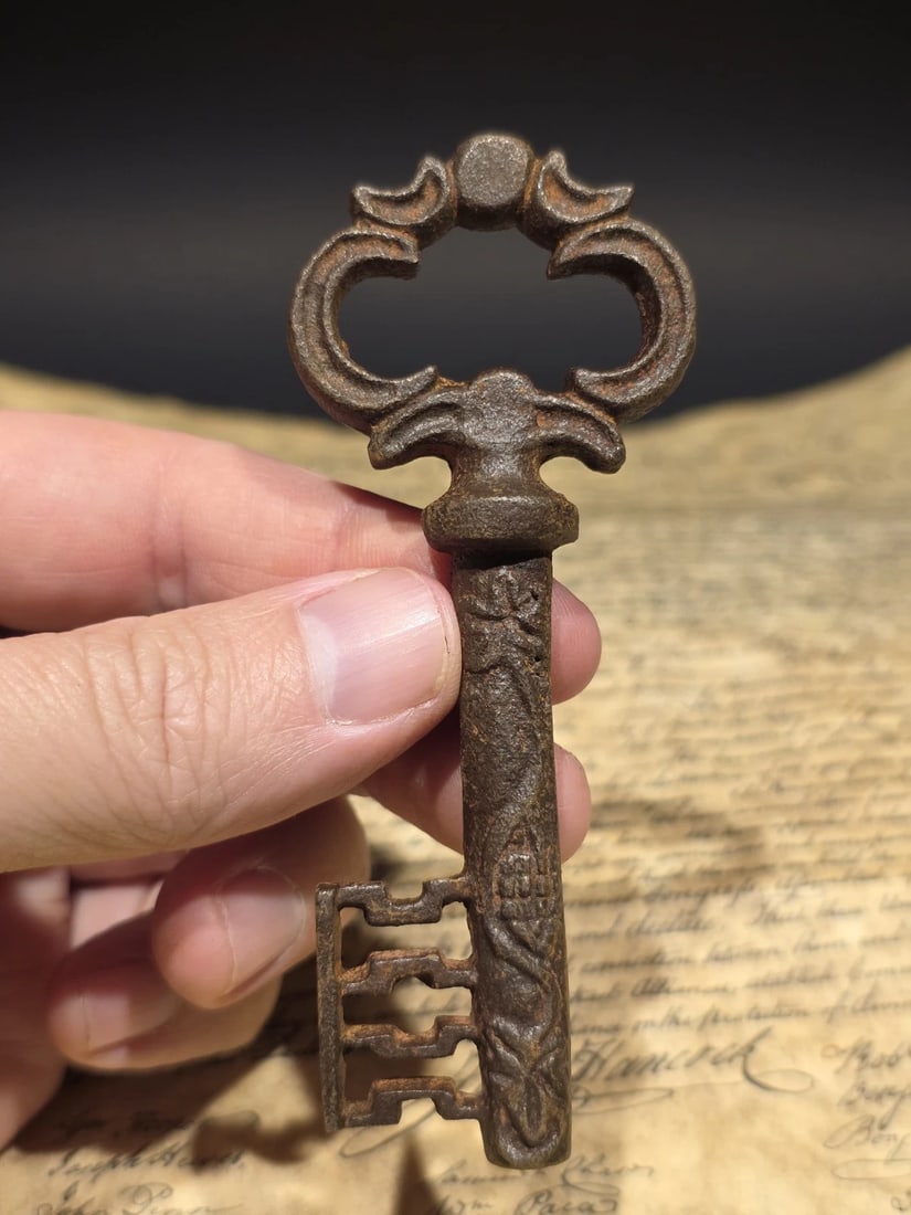 4" Iron Large Skeleton Church Key - 14