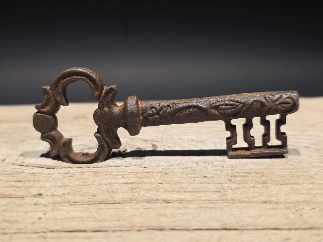 4" Iron Large Skeleton Church Key - 5