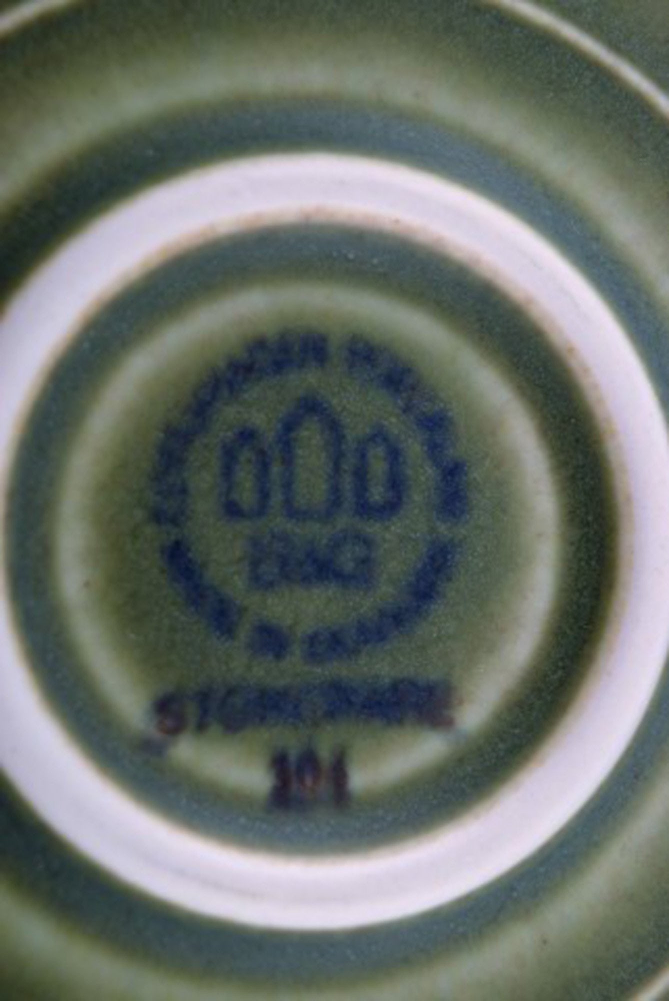 Jens H. Quistgaard (1919-2008) for Bing & Grondahl. Large round "Rune" dish in glazed stoneware. Two - 4