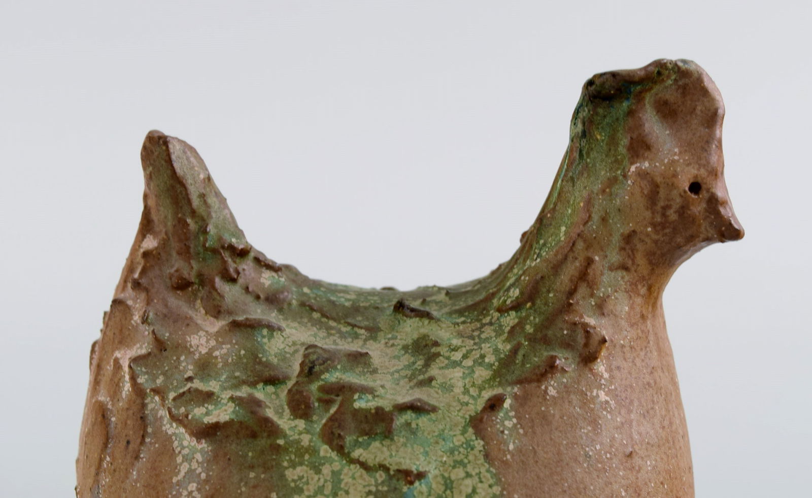 South African studio ceramist. Unique bird in glazed ceramics. Late 20th century. - 5