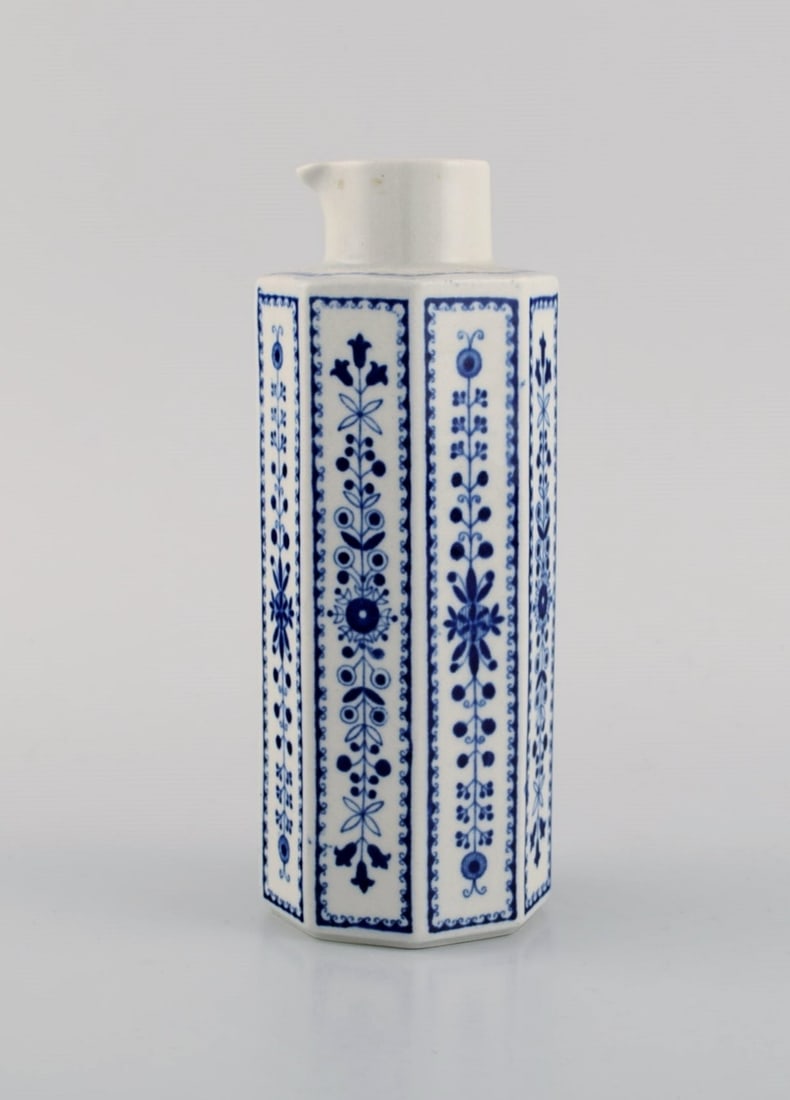 Arabia, Finland. Two candlesticks, two dishes, two tea caddies and a jug in glazed stoneware. Retro, - 5