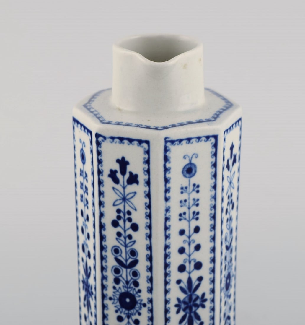 Arabia, Finland. Two candlesticks, two dishes, two tea caddies and a jug in glazed stoneware. Retro, - 6