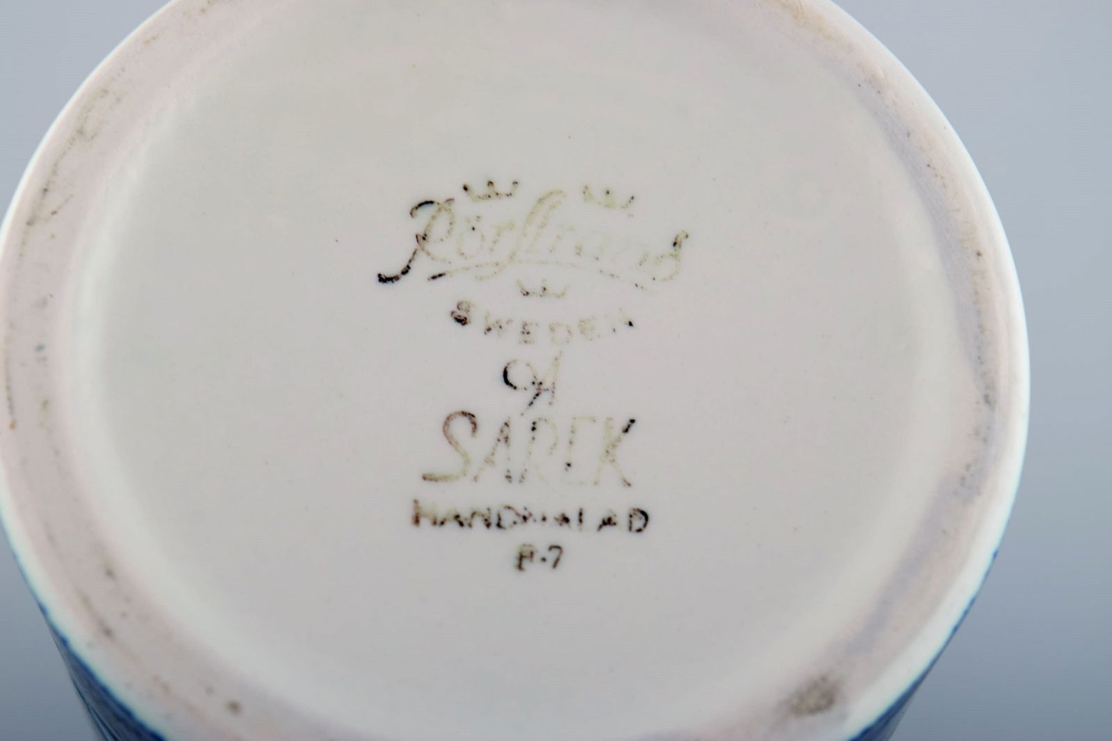 Olle Alberius for Rörstrand. Sarek vase in hand-painted glazed ceramics. Swedish design, 1960s - 5