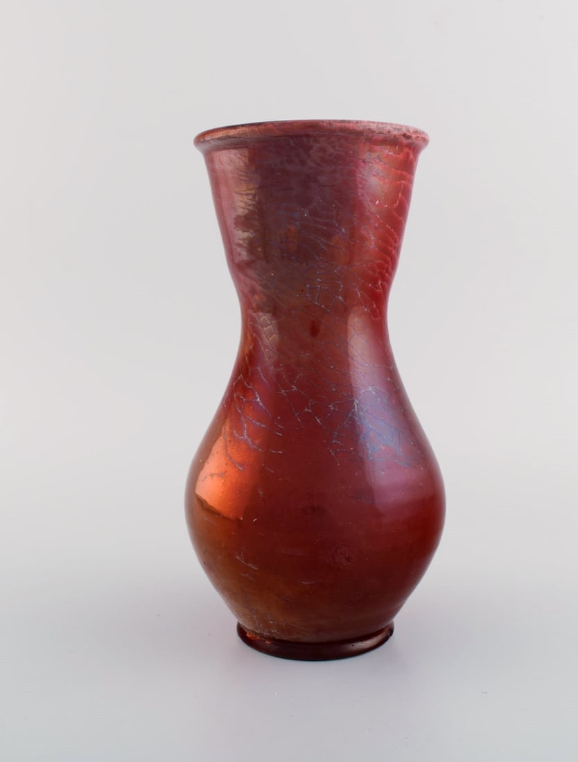 Karl Hansen Reistrup for Kähler. Antique vase in glazed ceramics. Beautiful luster glaze. - 3