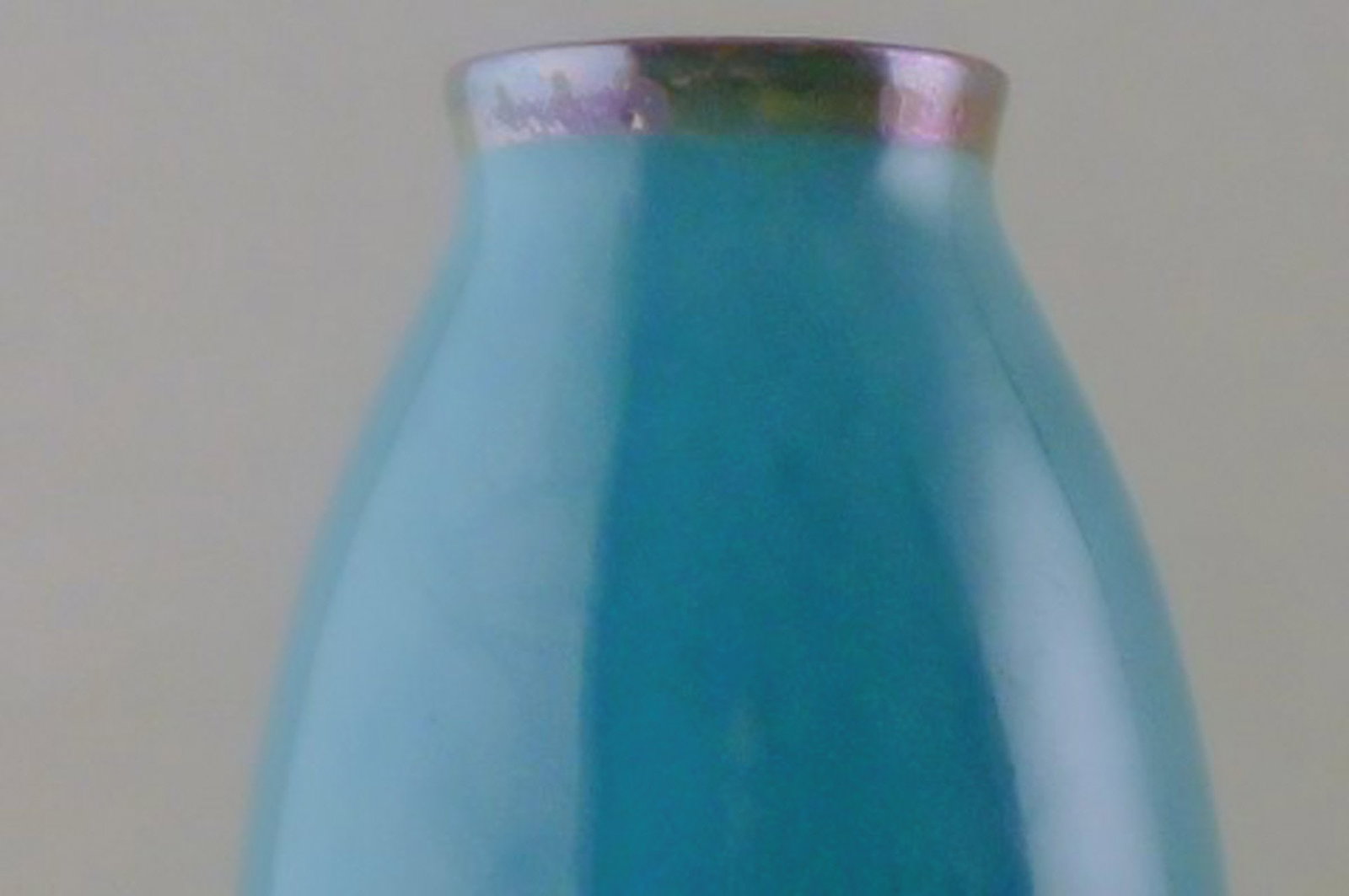 Rambervillers, French ceramic vase. Beautiful glaze! - 3