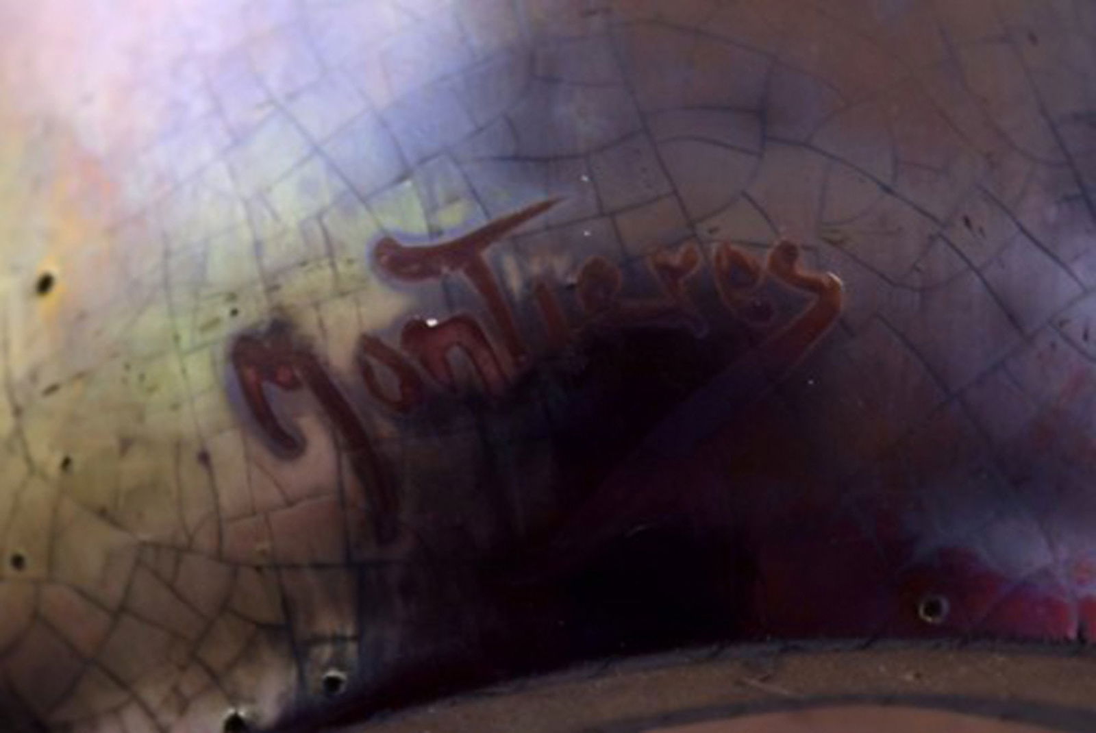 MONTIERES ART NOUVEAU IRIDESCENT CERAMIC VASE. - 7