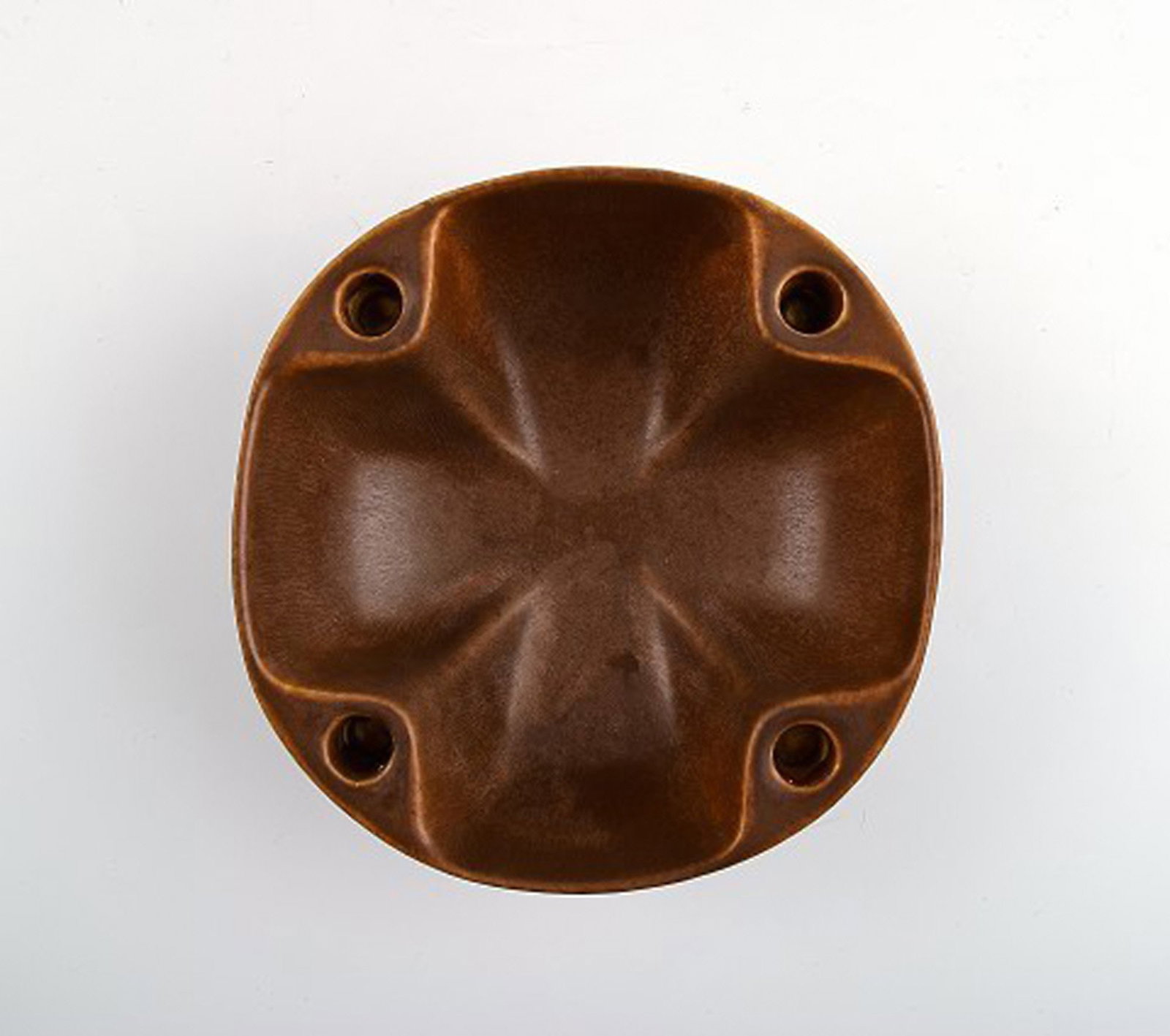 Berndt Friberg for Gustavsberg ceramic bowl for 4 candlelights. - 2