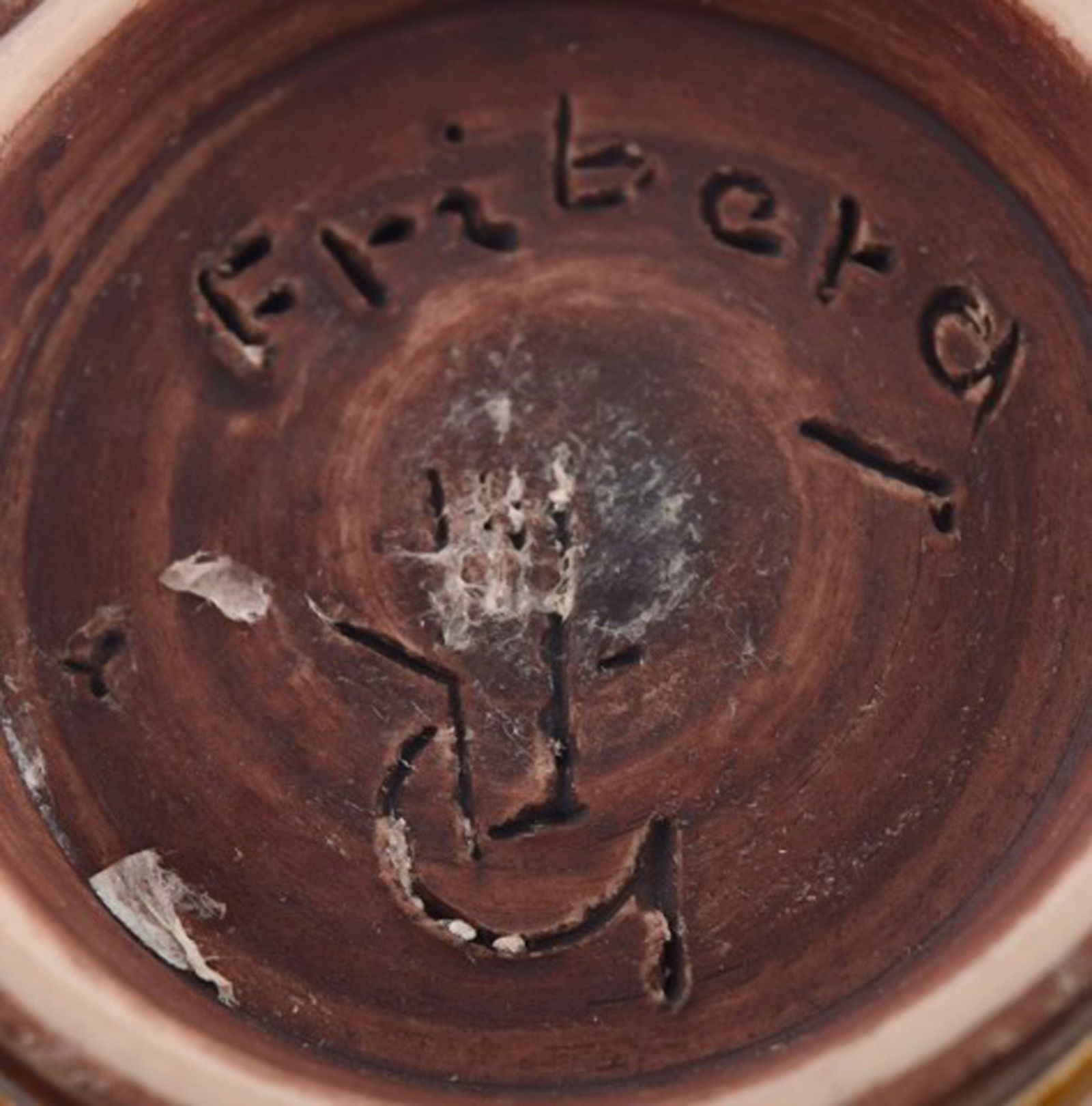 Large Berndt Friberg Studio art pottery vase. Modern Swedish, mid 20 c. Unique, handmade. Amazing - 8