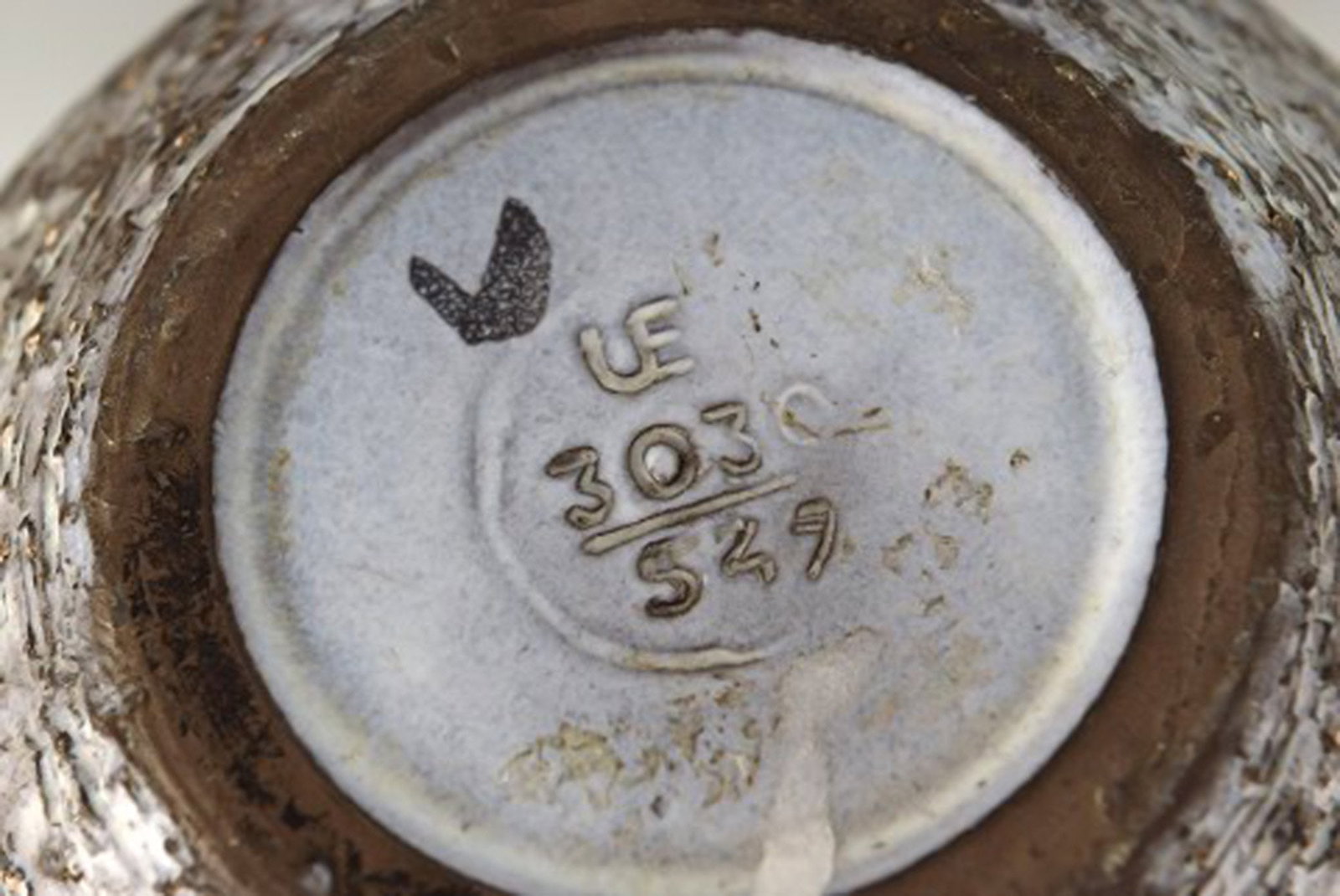 Upsala-Ekeby, Sweden. vase with narrow neck in glazed ceramics. 1960's. - 6