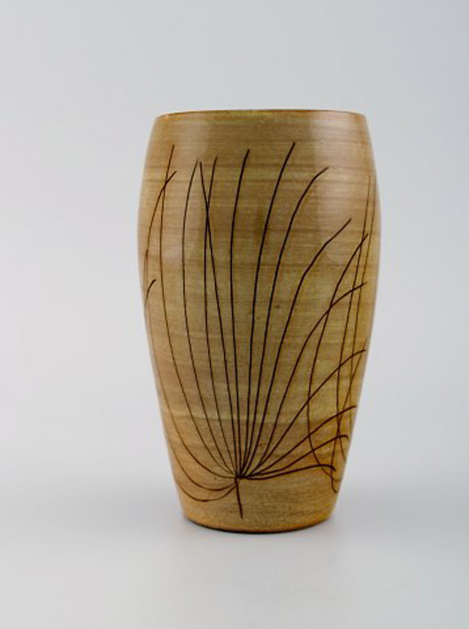 Ingrid Atterberg for Uppsala Ekeby. Papyrus vase in glazed stoneware. Mid-20th century. - 2