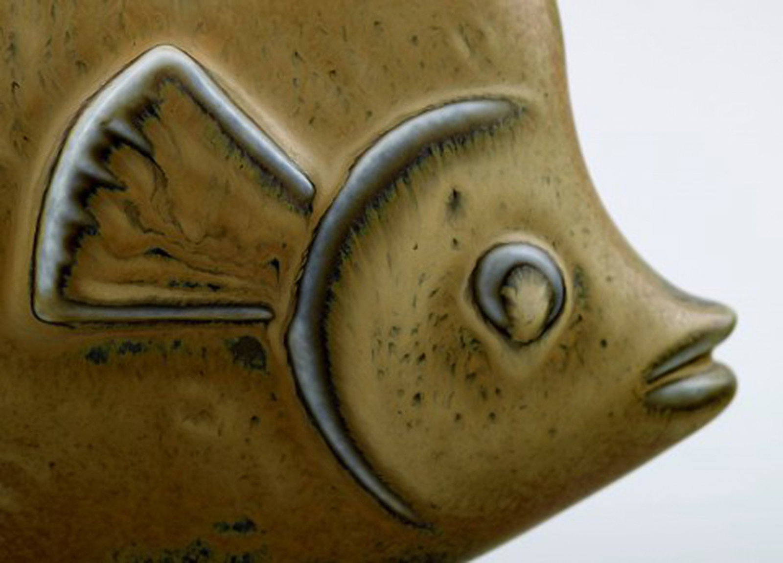 Rörstrand stoneware figure by Gunnar Nylund, fish. - 4