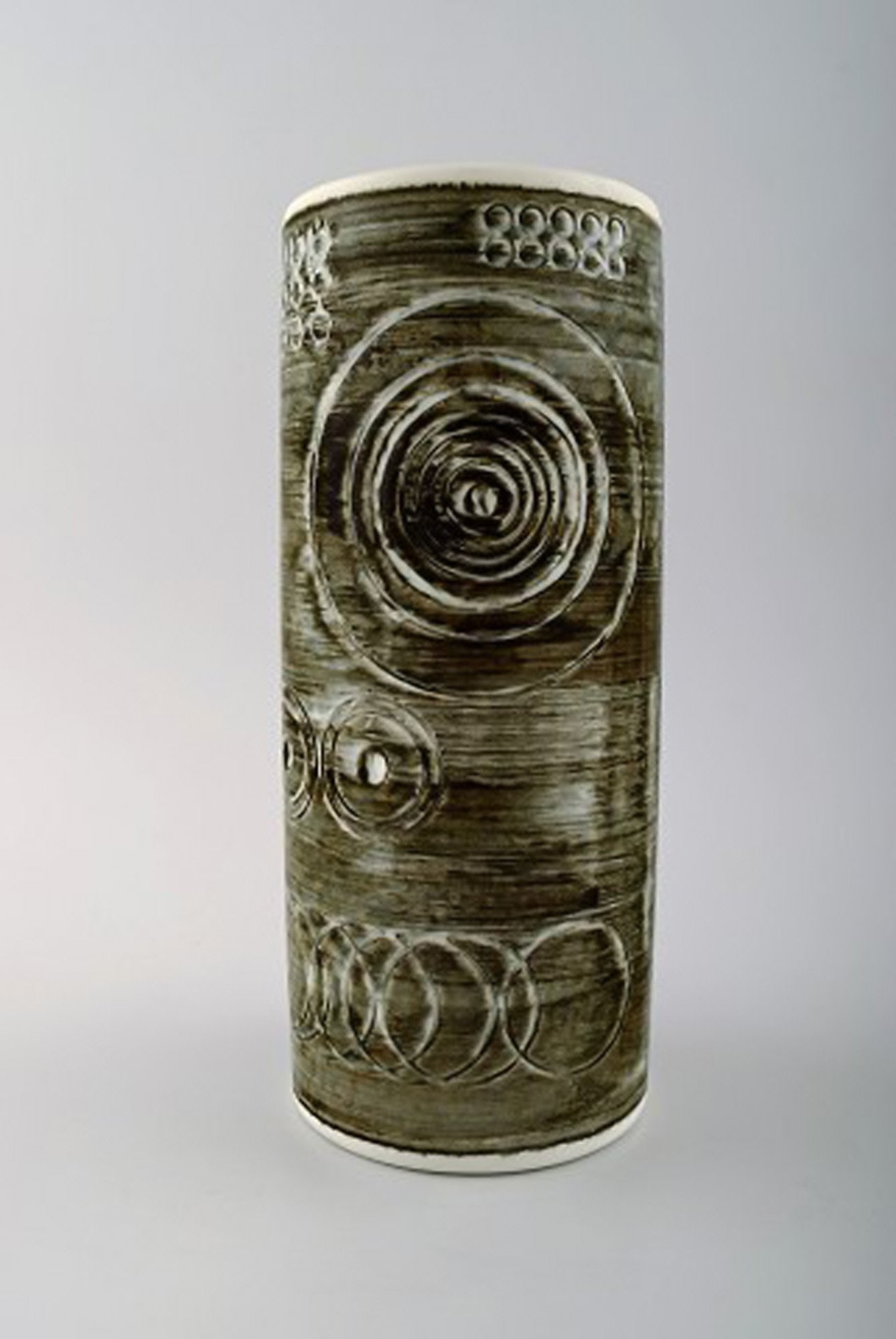 A pair of retro vases "Sarek", stoneware, Olle Alberius, Rörstrand. 1960 / 70s. - 2