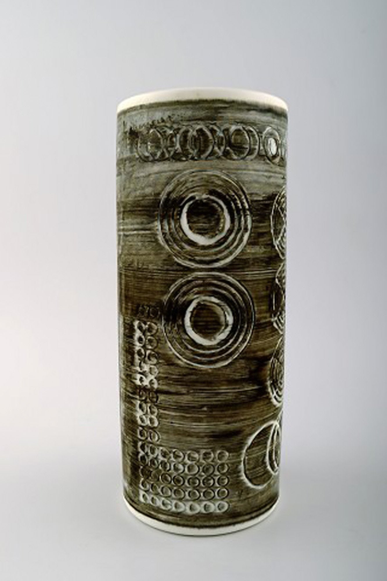 A pair of retro vases "Sarek", stoneware, Olle Alberius, Rörstrand. 1960 / 70s. - 3