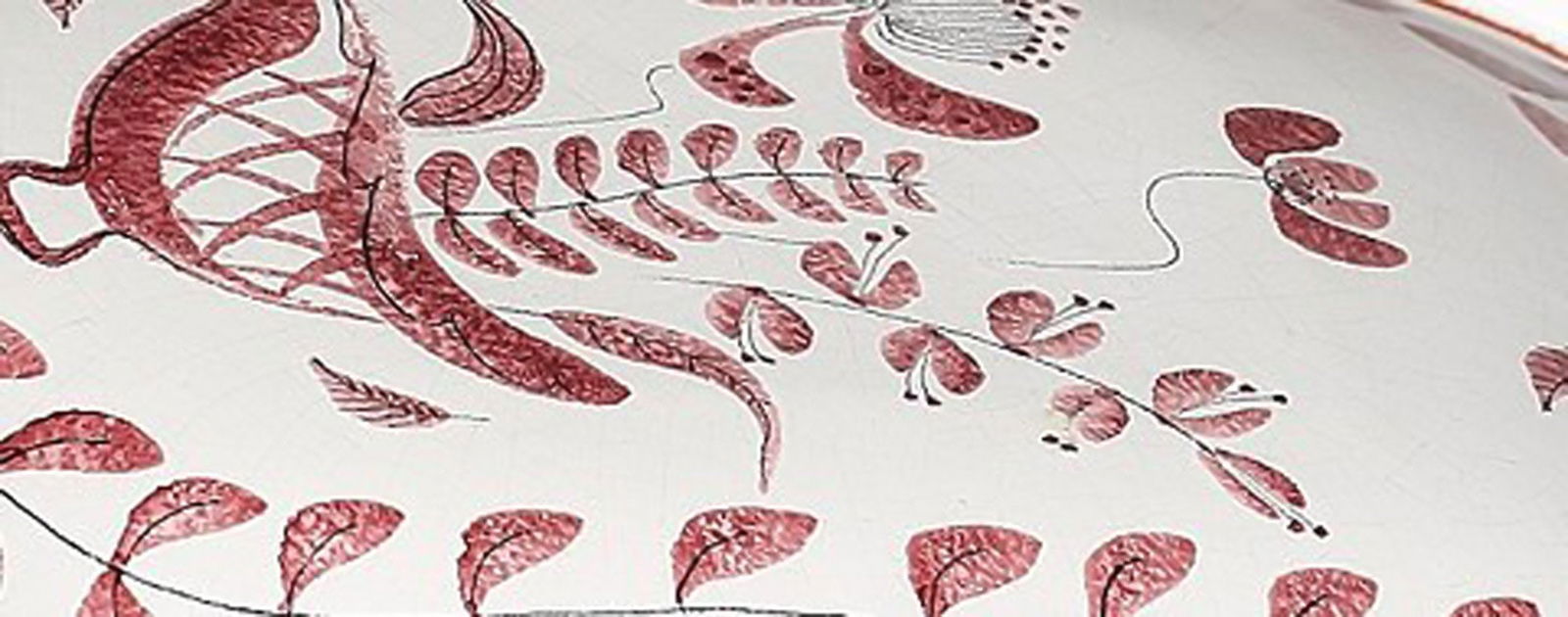 Large dish, Stig Lindberg, Gustavsberg studio. - 2