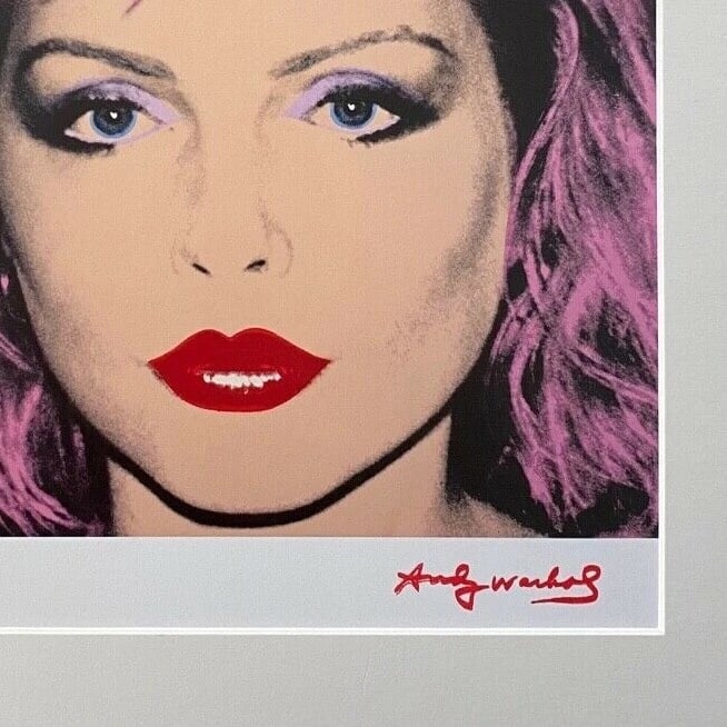 ANDY WARHOL + 1984 BEAUTIFUL SIGNED DEBBIE HARY PRINT MATTED 11X14 - 2