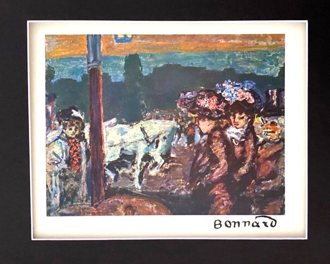 PIERRE BONNARD + 1948 AWESOME SIGNED PRINT + MATTED & FRAMED - 2